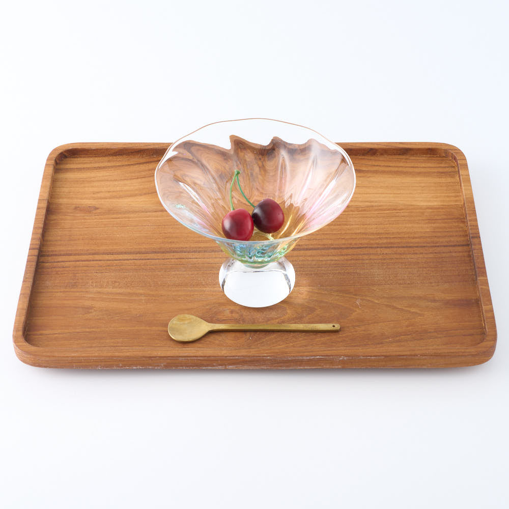 MALIA MALCO作 1999年製　小鳥　作家物ガラス工芸 MALTA製 ガラス作家 竹田舞由子 器（大）「にじ光 floral」 ¥8,800 大人