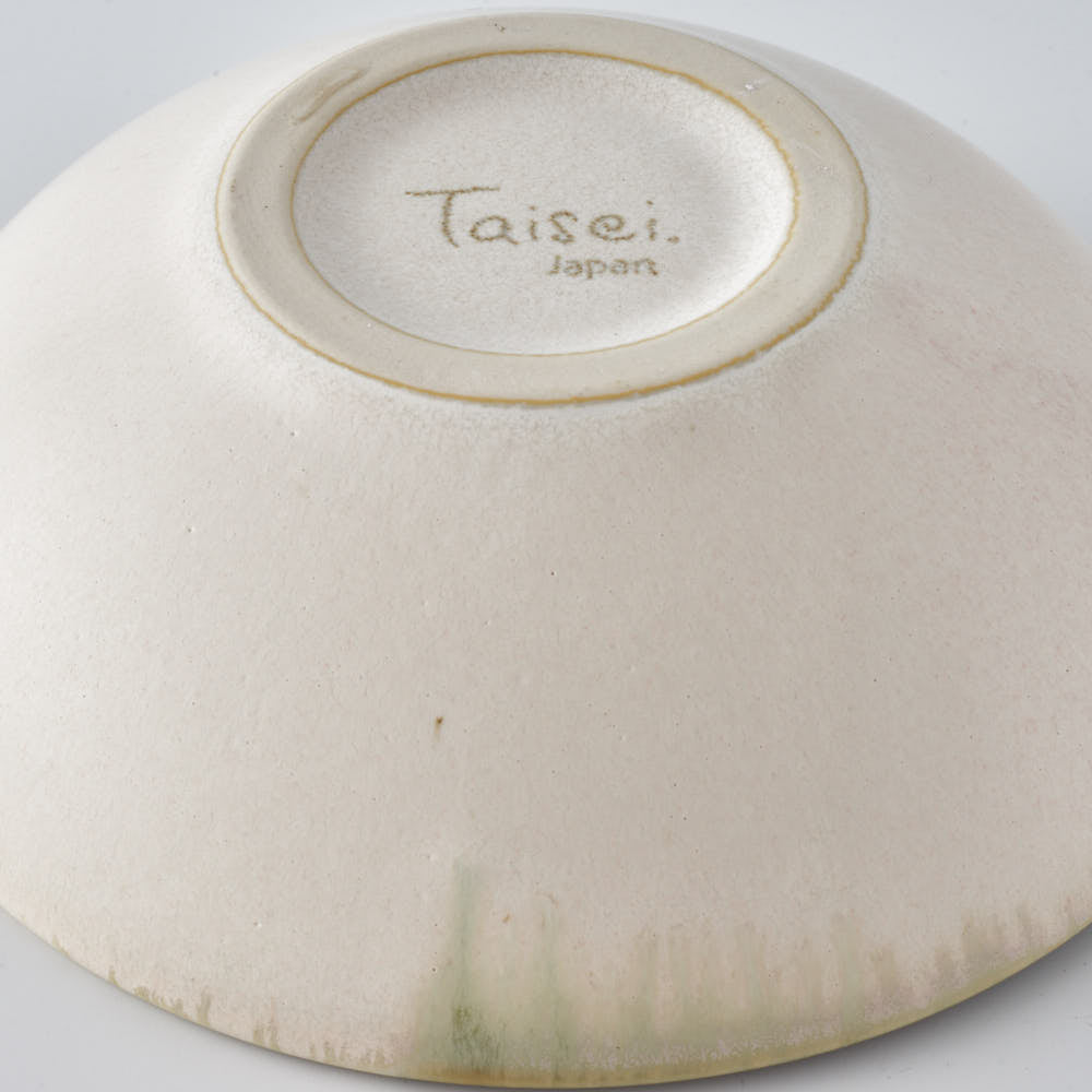 美濃焼 Taisei. 浅鉢 緑×グレー 美濃焼 Taisei. 美濃焼