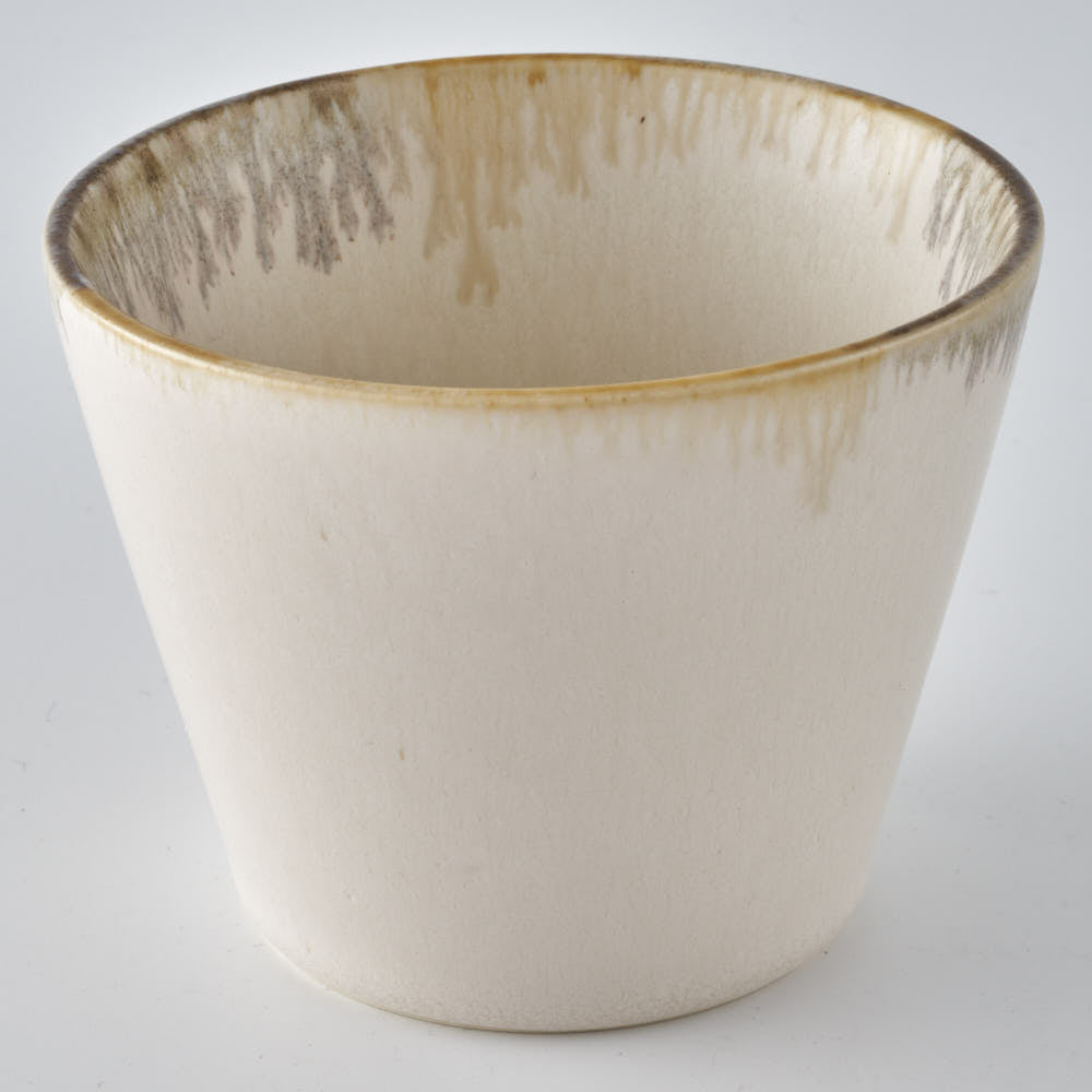 美濃焼 Taisei. マカロンカップ 黄×濃グレー– 大人の焼き物