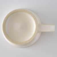 yoshida pottery 玉脚コーヒーカップ アンティークホワイト yoshida pottery 陶磁器作家もの
