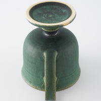 yoshida pottery 玉脚コーヒーカップ さびいろうぐいす yoshida pottery 陶磁器作家もの