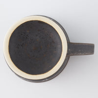 yoshida pottery 玉脚コーヒーカップ さびいろすす yoshida pottery 陶磁器作家もの