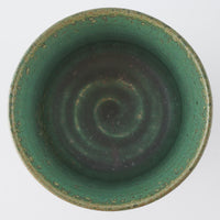 yoshida pottery 玉脚アイスカップ さびいろうぐいす yoshida pottery 陶磁器作家もの
