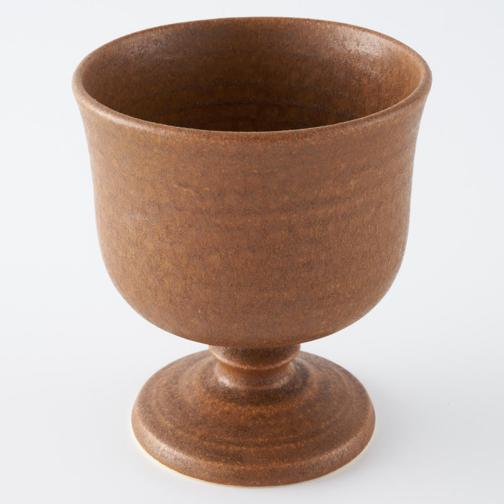 yoshida pottery 玉脚アイスカップ さびいろこはく yoshida pottery 陶磁器作家もの