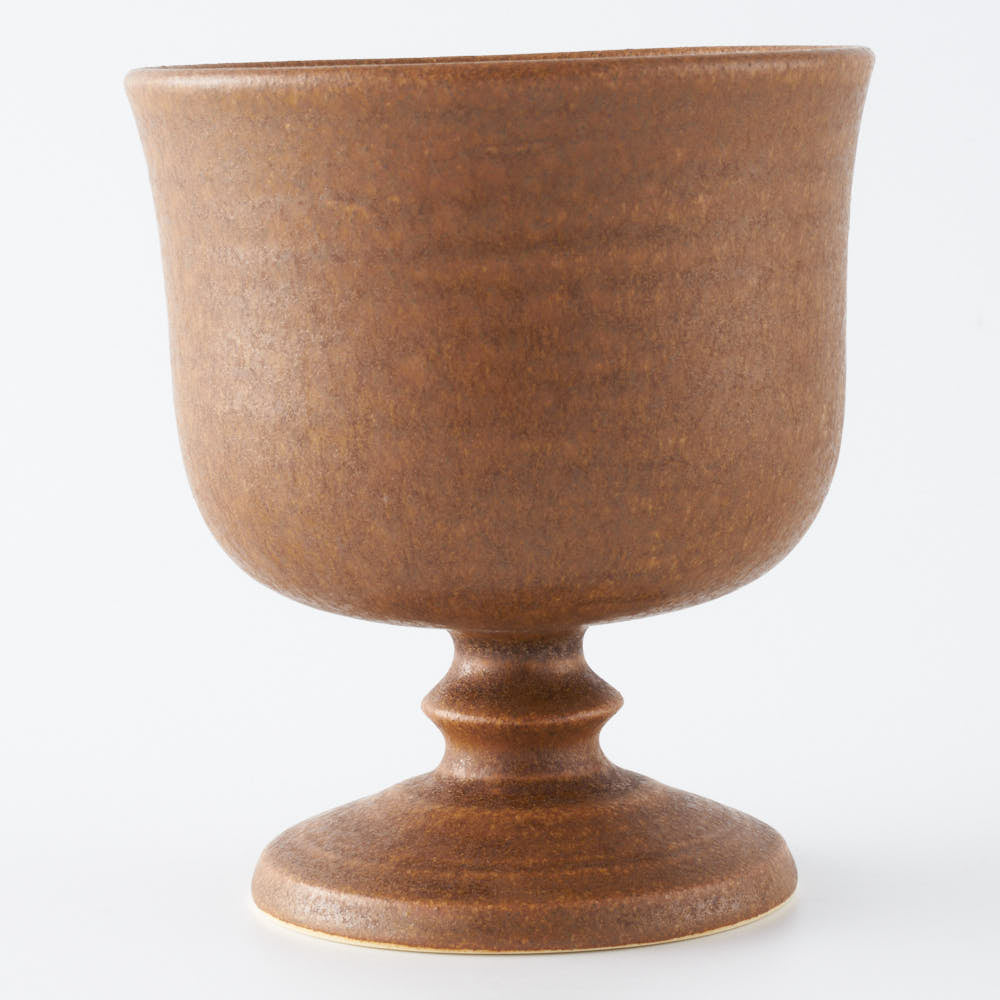 yoshida pottery 玉脚アイスカップ さびいろこはく yoshida pottery 陶磁器作家もの