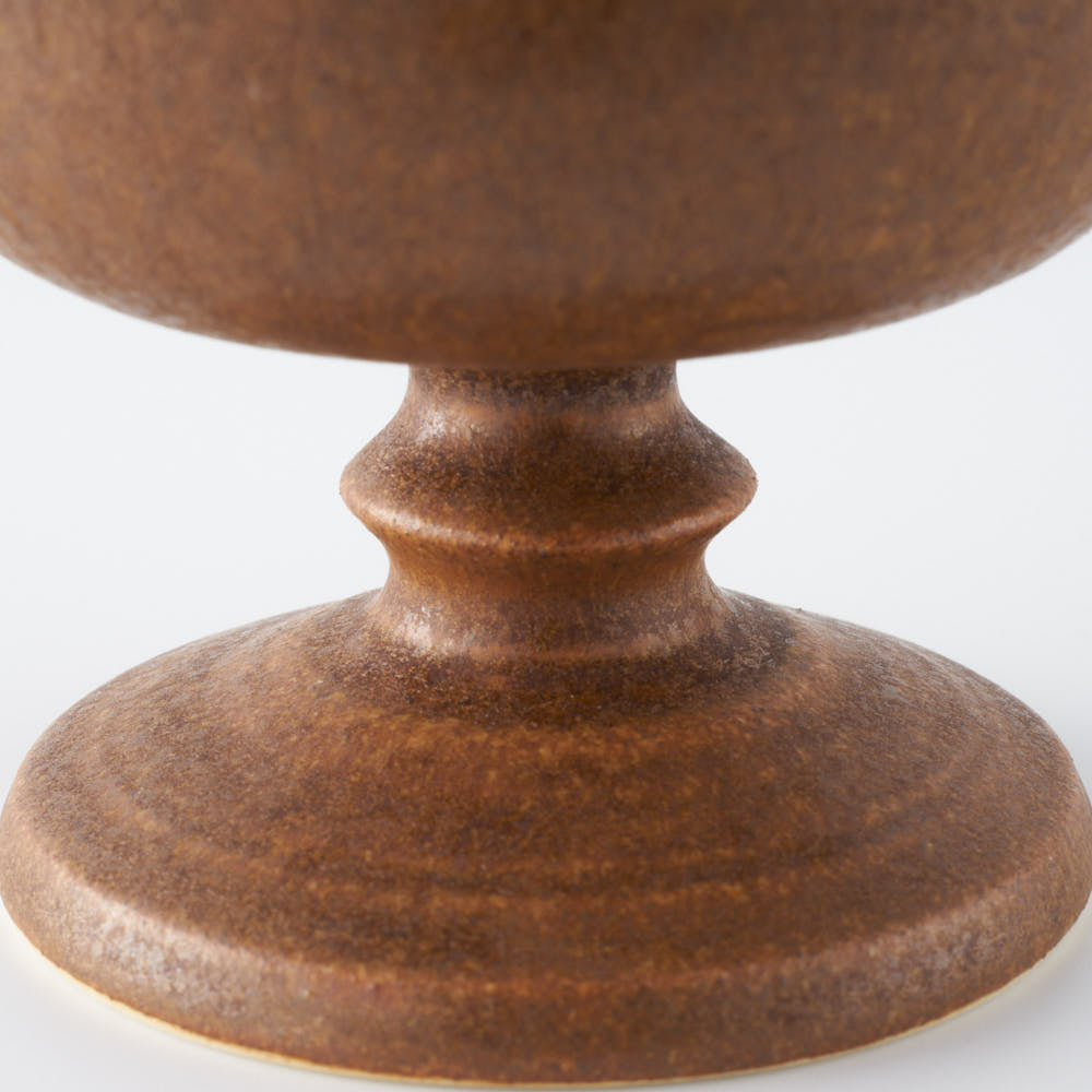 yoshida pottery 玉脚アイスカップ さびいろこはく yoshida pottery 陶磁器作家もの