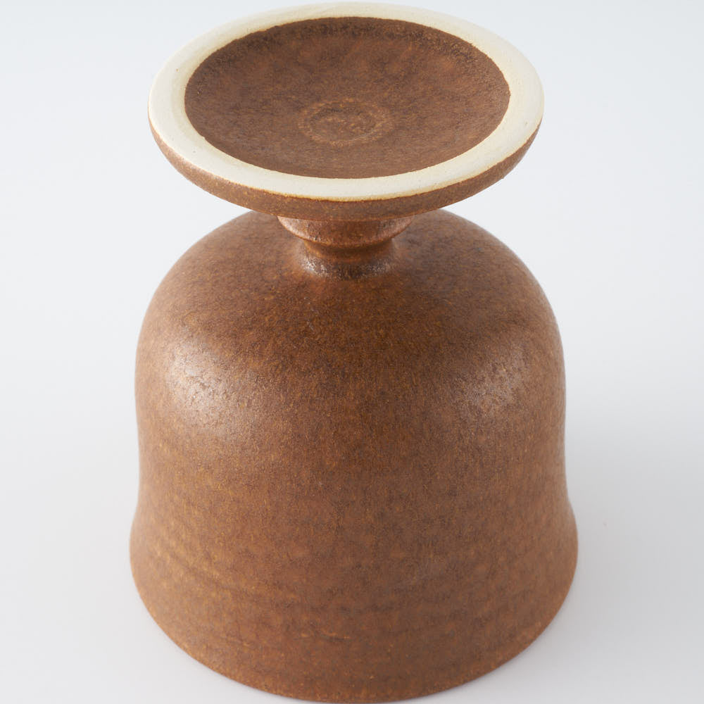 yoshida pottery 玉脚アイスカップ さびいろこはく yoshida pottery 陶磁器作家もの