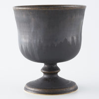 yoshida pottery 玉脚アイスカップ さびいろすす yoshida pottery 陶磁器作家もの
