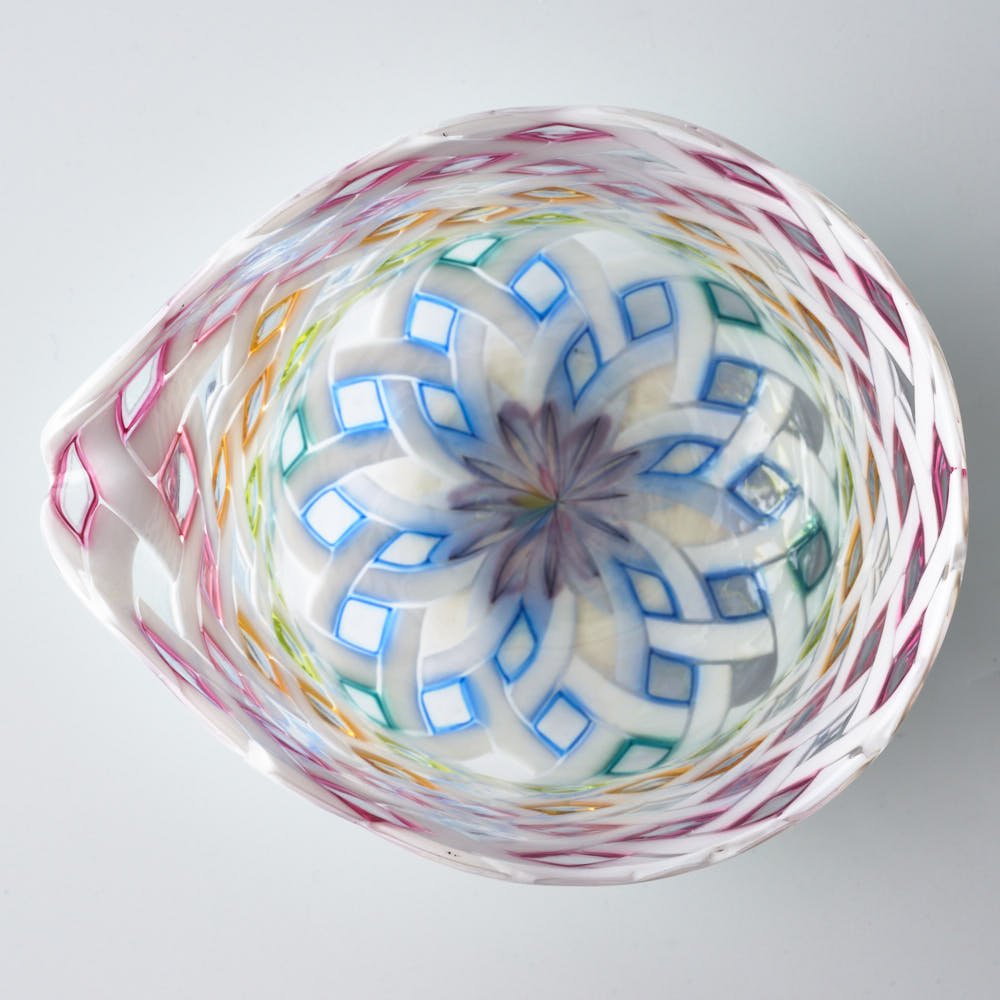 ガラス作家 林あゆみ 空模様-彩雲- 片口 ¥26,400 大人の焼き物