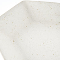 作家 フルカワゲンゴ 6角皿 白 作家 フルカワゲンゴ 陶磁器作家もの