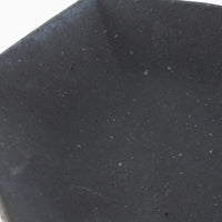 作家 フルカワゲンゴ 6角皿 黒 作家 フルカワゲンゴ 陶磁器作家もの
