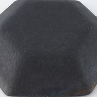 作家 フルカワゲンゴ 6角皿 黒 作家 フルカワゲンゴ 陶磁器作家もの