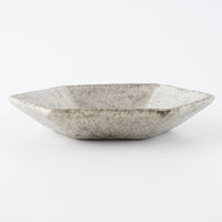 作家 フルカワゲンゴ 6角皿 銀 作家 フルカワゲンゴ 陶磁器作家もの