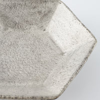 作家 フルカワゲンゴ 6角皿 銀 作家 フルカワゲンゴ 陶磁器作家もの