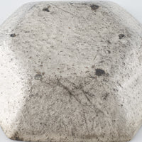 作家 フルカワゲンゴ 6角皿 銀 作家 フルカワゲンゴ 陶磁器作家もの