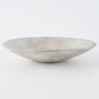 作家 フルカワゲンゴ 丸浅鉢 銀 作家 フルカワゲンゴ 陶磁器作家もの