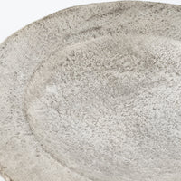 作家 フルカワゲンゴ 6寸リム深皿 銀 作家 フルカワゲンゴ 陶磁器作家もの