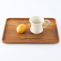 作家 古角志奈帆 羽取手マグカップ(白) 作家 古角志奈帆 陶磁器作家もの