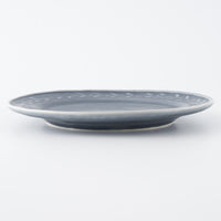 作家 佐々木綾子 5寸plate olive ブルーグレー 作家 佐々木綾子 陶磁器作家もの