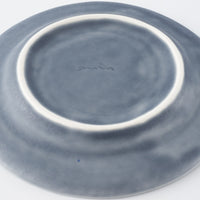 作家 佐々木綾子 5寸plate olive ブルーグレー 作家 佐々木綾子 陶磁器作家もの