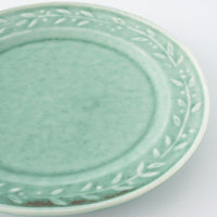 作家 佐々木綾子 5寸plate olive グリーン 作家 佐々木綾子 陶磁器作家もの