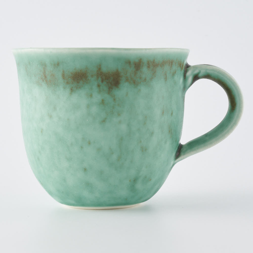 作家 佐々木綾子 mug グリーン ¥4,180 大人の焼き物