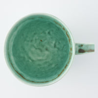 作家 佐々木綾子 mug グリーン 作家 佐々木綾子 陶磁器作家もの