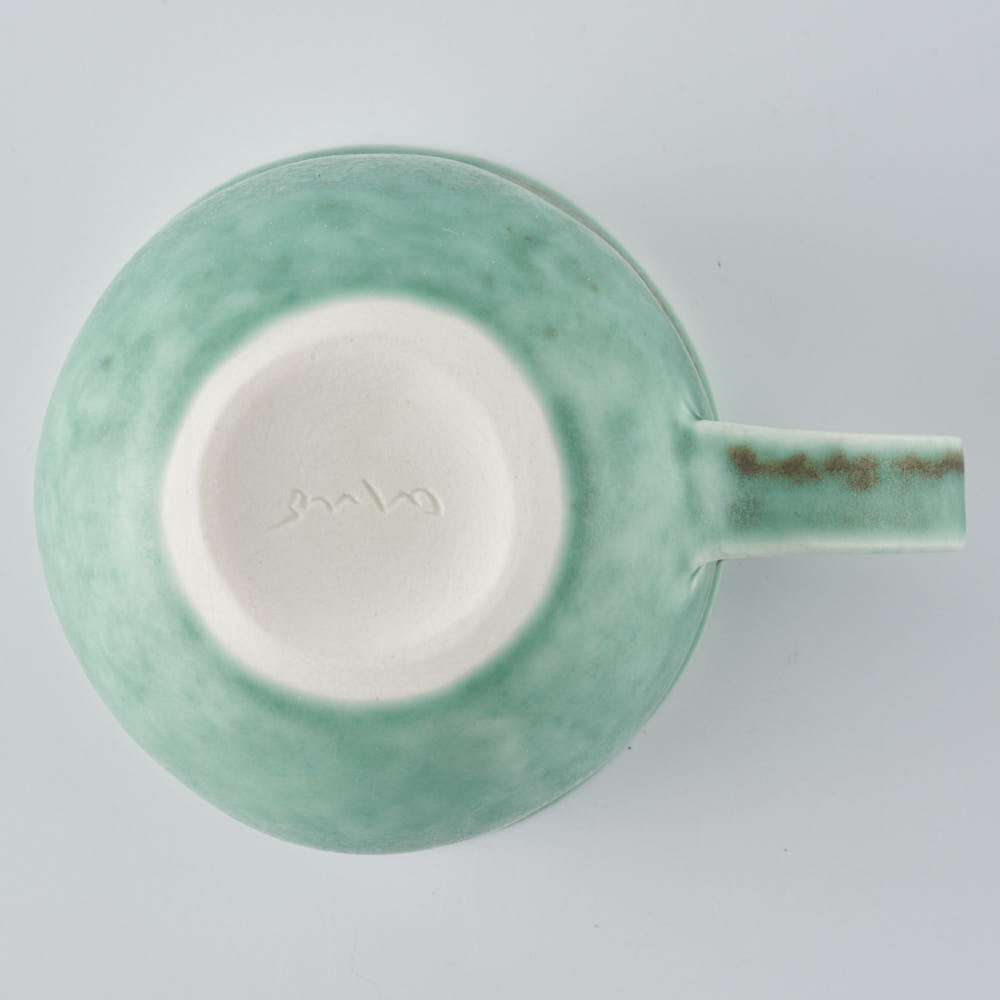 作家 佐々木綾子 mug グリーン 作家 佐々木綾子 陶磁器作家もの