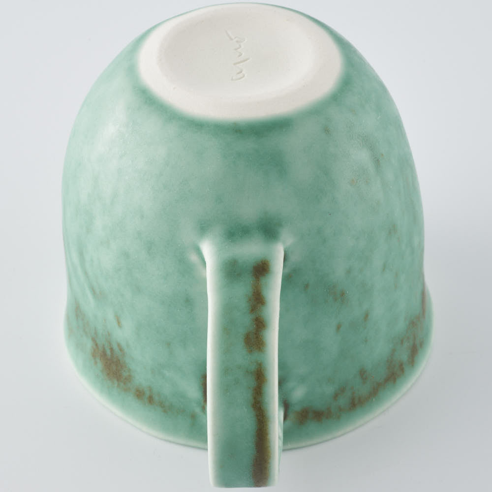 作家 佐々木綾子 mug グリーン 作家 佐々木綾子 陶磁器作家もの