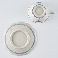 作家 中西申幸 鳥遊戯画 コーヒーカップセットⅡ 作家 中西申幸 陶磁器作家もの