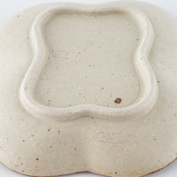 作家 中西申幸 鳥遊戯画 四つ葉絵皿(小)横向き 作家 中西申幸 陶磁器作家もの