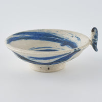 作家 中西申幸 鳥遊戯画 ぐい吞み 作家 中西申幸 陶磁器作家もの