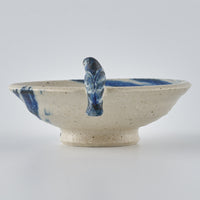 作家 中西申幸 鳥遊戯画 ぐい吞み 作家 中西申幸 陶磁器作家もの