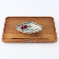 作家 中西申幸 鳥遊戯画 木瓜形向付 作家 中西申幸 陶磁器作家もの