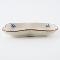 作家 中西申幸 四ツ葉絵皿(中)羽ばたき 作家 中西申幸 陶磁器作家もの