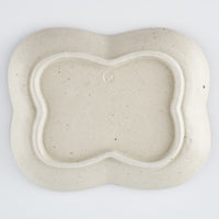 作家 中西申幸 四ツ葉絵皿(中)羽ばたき 作家 中西申幸 陶磁器作家もの