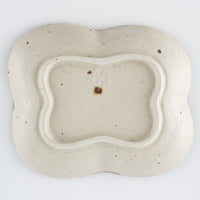 作家 中西申幸 四ツ葉絵皿(小)羽ばたき 作家 中西申幸 陶磁器作家もの