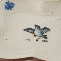 作家 中西申幸 四ツ葉絵皿(小)羽ばたき 作家 中西申幸 陶磁器作家もの