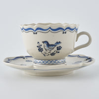 作家 中西申幸 鳥遊戯画 カップセットⅢ 作家 中西申幸 陶磁器作家もの