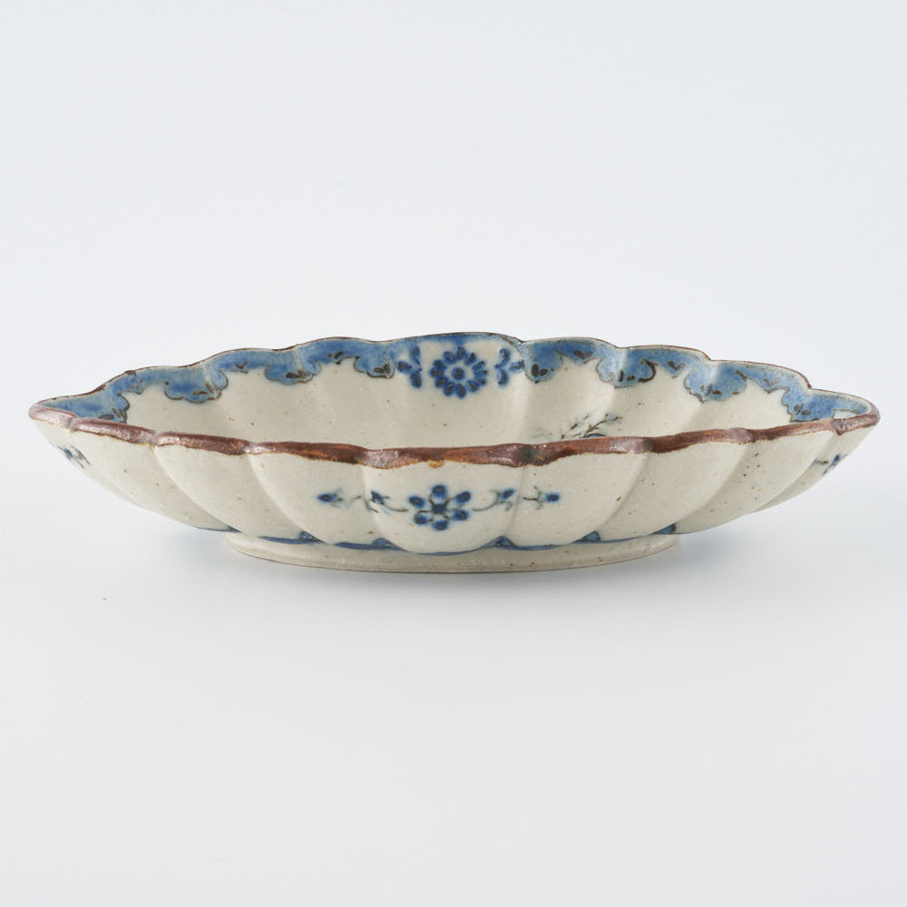 作家 中西申幸 鳥遊戯画 菊形向付 ¥7,700 大人の焼き物