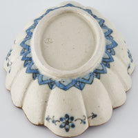 作家 中西申幸 鳥遊戯画 菊形向付 作家 中西申幸 陶磁器作家もの