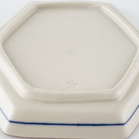 作家 中西申幸 鳥遊戯画 六角五寸皿ソレイユ 作家 中西申幸 陶磁器作家もの