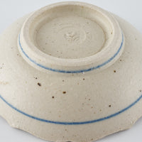 作家 中西申幸 鳥遊戯画 稜花三寸半小向付 作家 中西申幸 陶磁器作家もの