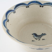 作家 中西申幸 鳥遊戯画 小鉢ソレイユ 作家 中西申幸 陶磁器作家もの