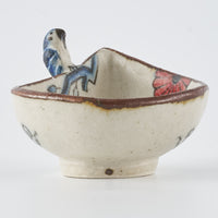 作家 中西申幸 鳥遊戯画 流水文豆小鉢 作家 中西申幸 陶磁器作家もの