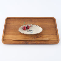 作家 中西申幸 鳥遊戯画 菊形小皿Ⅱ 作家 中西申幸 陶磁器作家もの