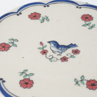 作家 中西申幸 鳥遊戯画 丸プレートⅡ