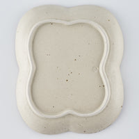 作家 中西申幸 四ツ葉絵皿(大)縦型 作家 中西申幸 陶磁器作家もの