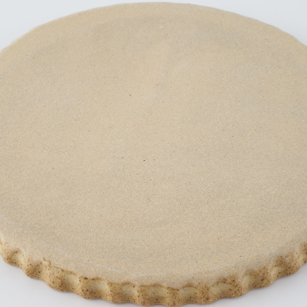 作家 田中遼馬 なみなみプレート160mm/ミモザ白鳥/ネイビー 苔色工房 陶磁器作家もの