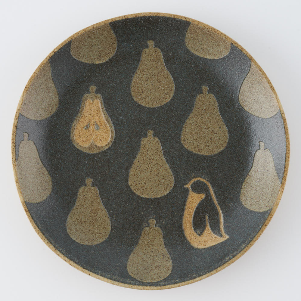 作家 田中遼馬 丸プレート175mm/洋なしペンギン/重ねネイビー